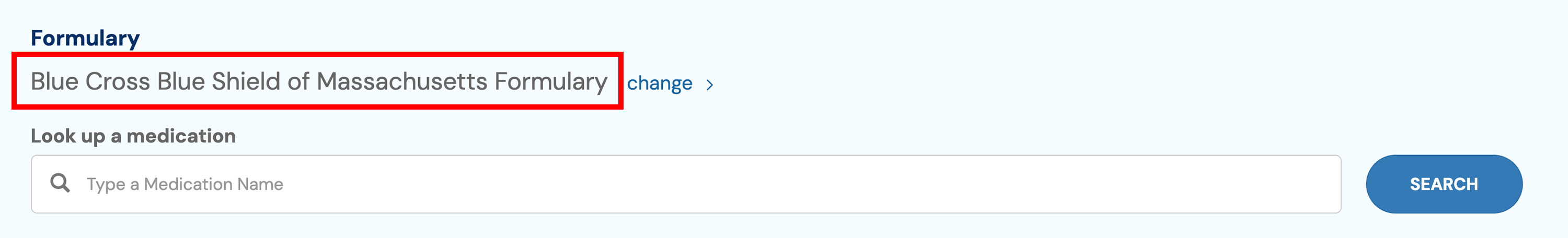 Screenshot of form - step 1